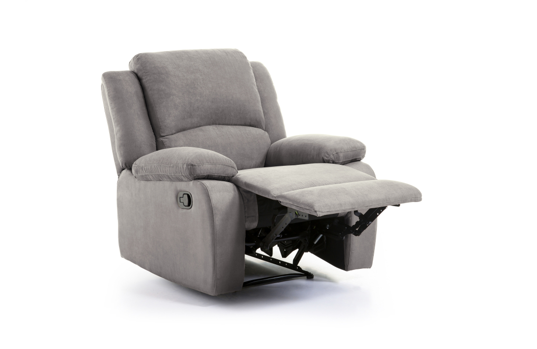 RELAXXO - Ensemble canapé relax manuel LEO 2 places + fauteuil manuel en microfibre