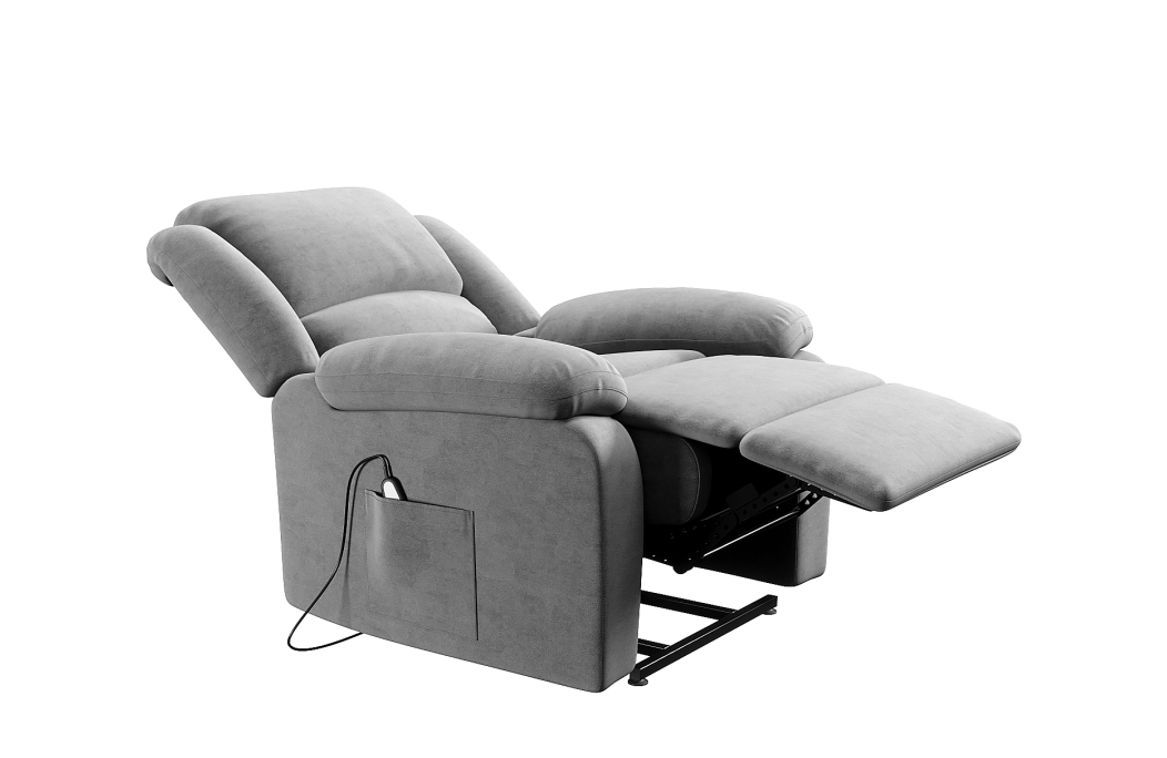 RELAXXO - Ensemble canapé relax électrique LEO 3 places + fauteuil releveur en microfibre