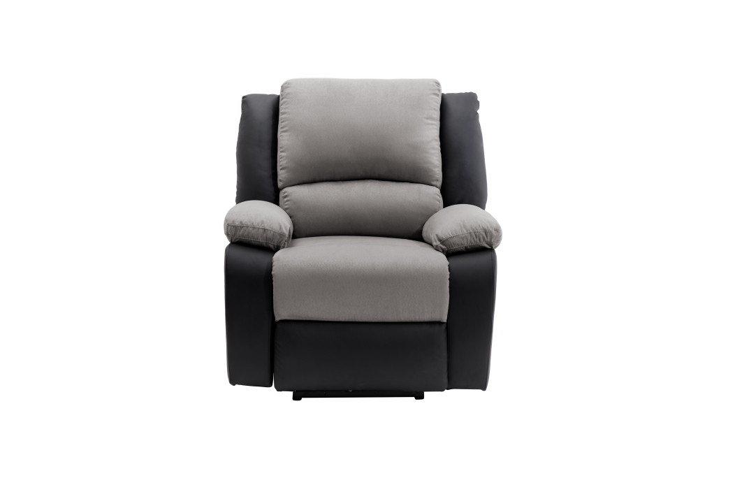 RELAXXO - Ensemble canapé relax électrique LEO 2 places + fauteuil releveur en microfibre et simili