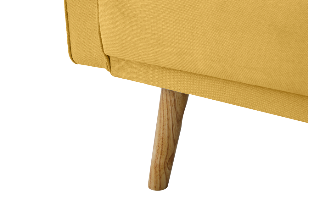 Canapé droit scandinave ELGA convertible 3 places en tissu