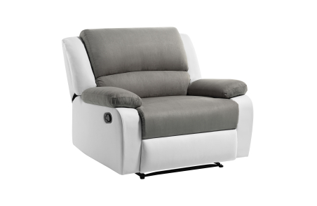 RELAXXO - Fauteuil de relaxation LEO avec assise XXL en simili et microfibre