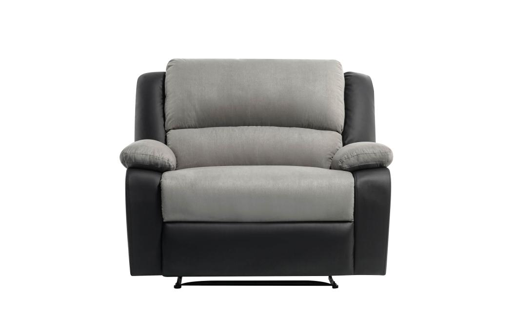 9121 - Fauteuil de relaxation avec assise XXL en simili et microfibre