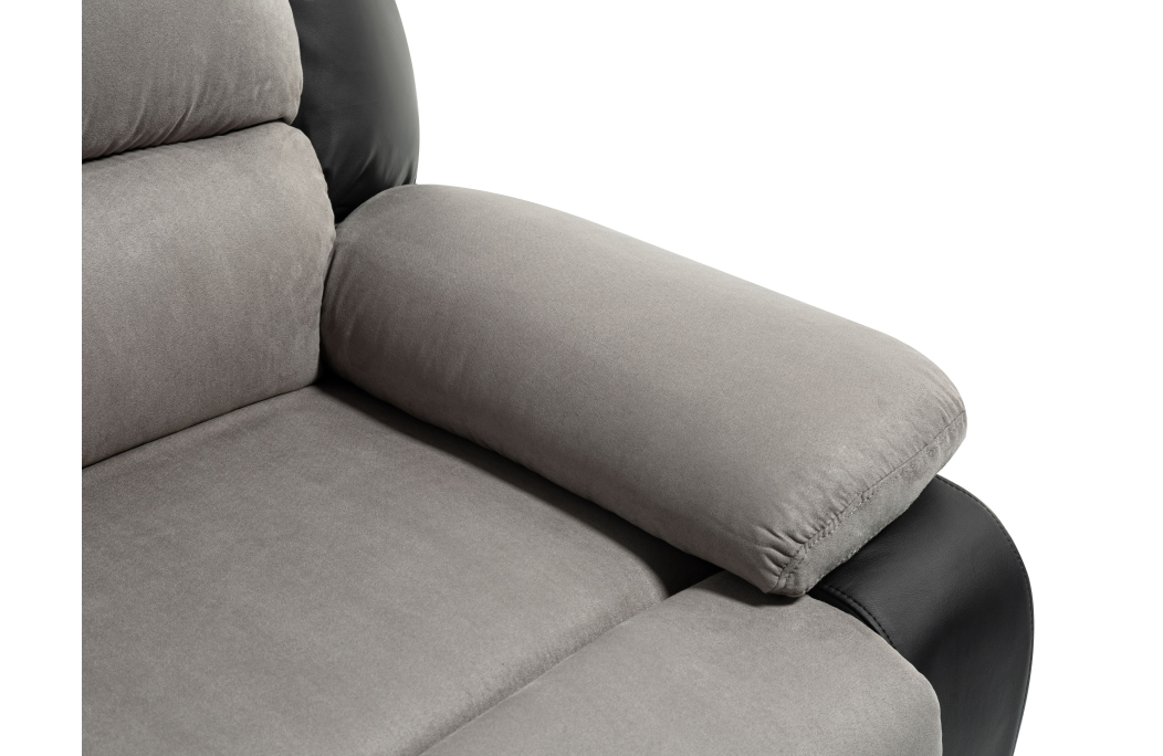 9121 - Fauteuil de relaxation avec assise XXL en simili et microfibre