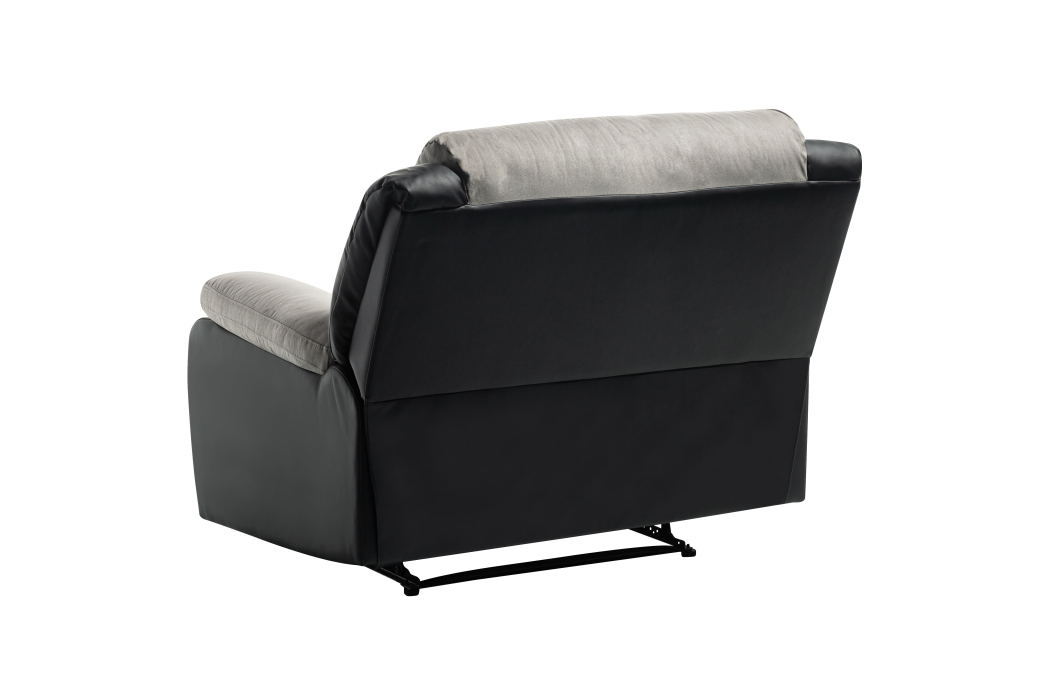 9121 - Fauteuil de relaxation avec assise XXL en simili et microfibre