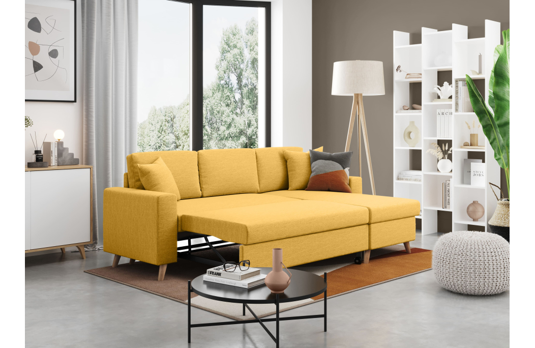 Canapé d'Angle MARIA SCANDINAVE Réversible et Convertible