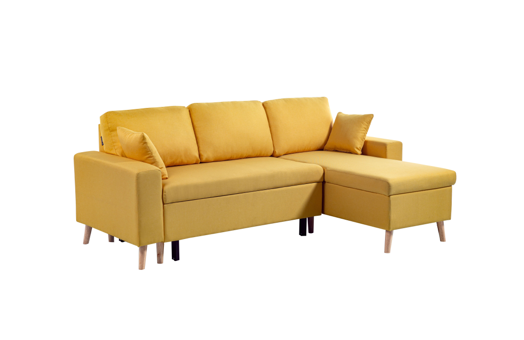Canapé d'Angle MARIA SCANDINAVE Réversible et Convertible