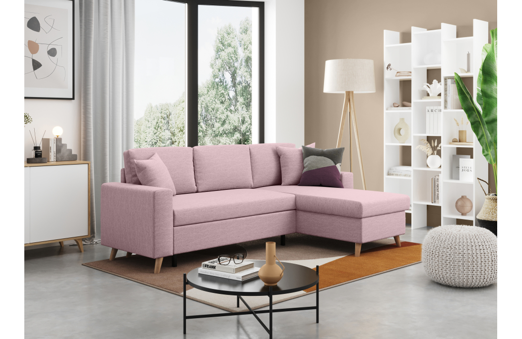 Canapé d'Angle MARIA SCANDINAVE Réversible et Convertible