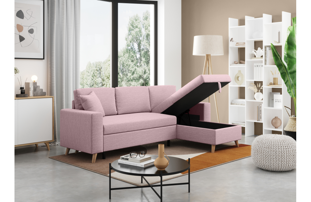 Canapé d'Angle MARIA SCANDINAVE Réversible et Convertible