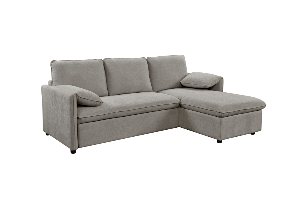 Canapé d'angle MATHIS réversible convertible en tissu