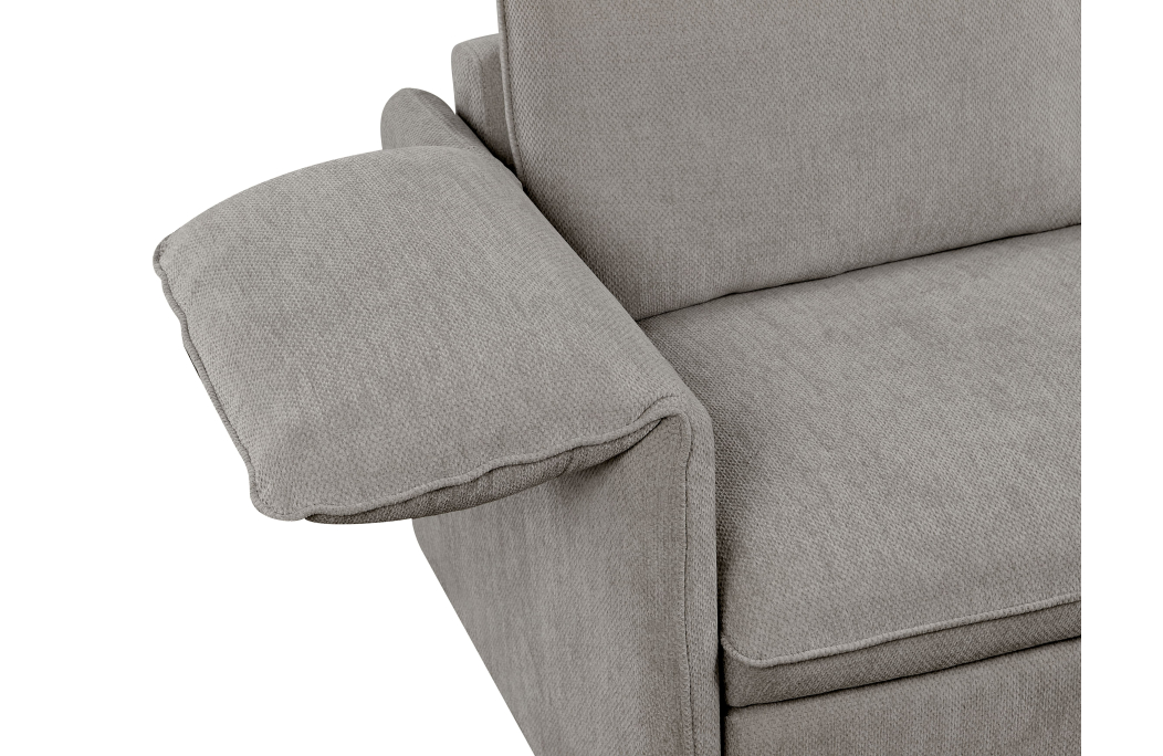 Canapé d'angle MATHIS réversible convertible en tissu