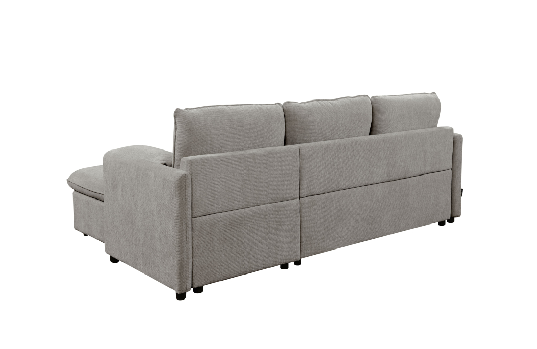Canapé d'angle MATHIS réversible convertible en tissu