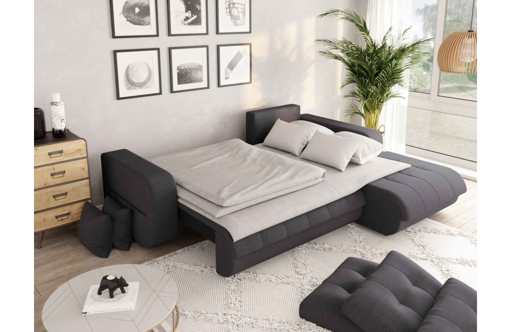 Canapé d'Angle SUZIE Convertible en Tissu