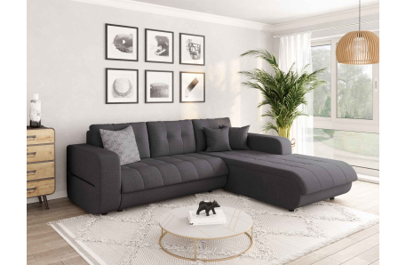 Canapé d'Angle SUZIE Convertible en Tissu
