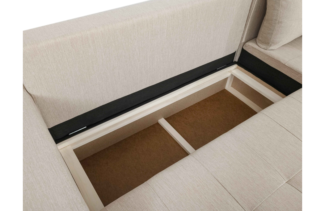 Canapé d'Angle SUZIE Convertible en Tissu
