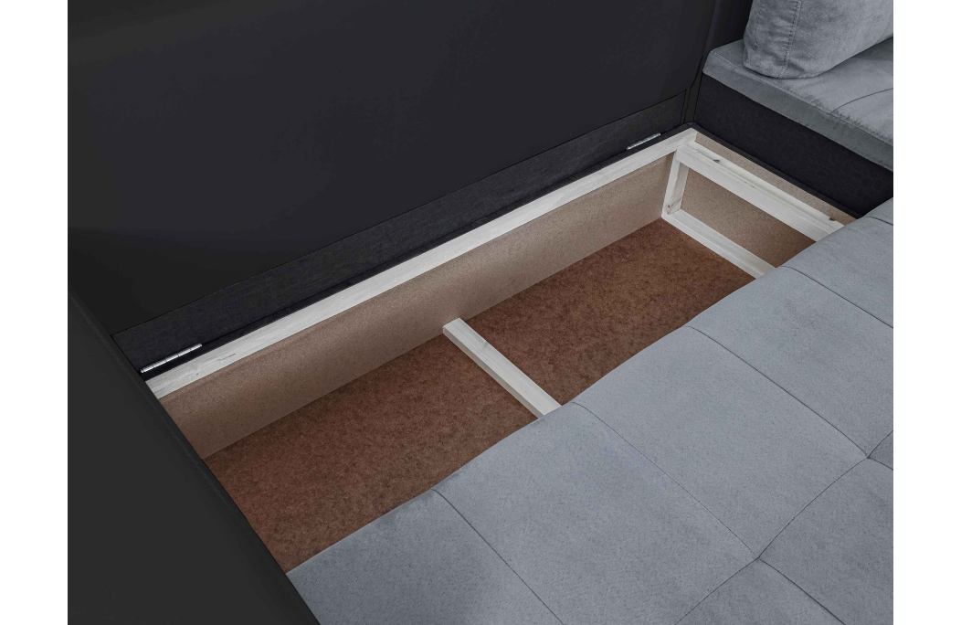 Canapé d'Angle SUZIE Convertible en Simili et Microfibre