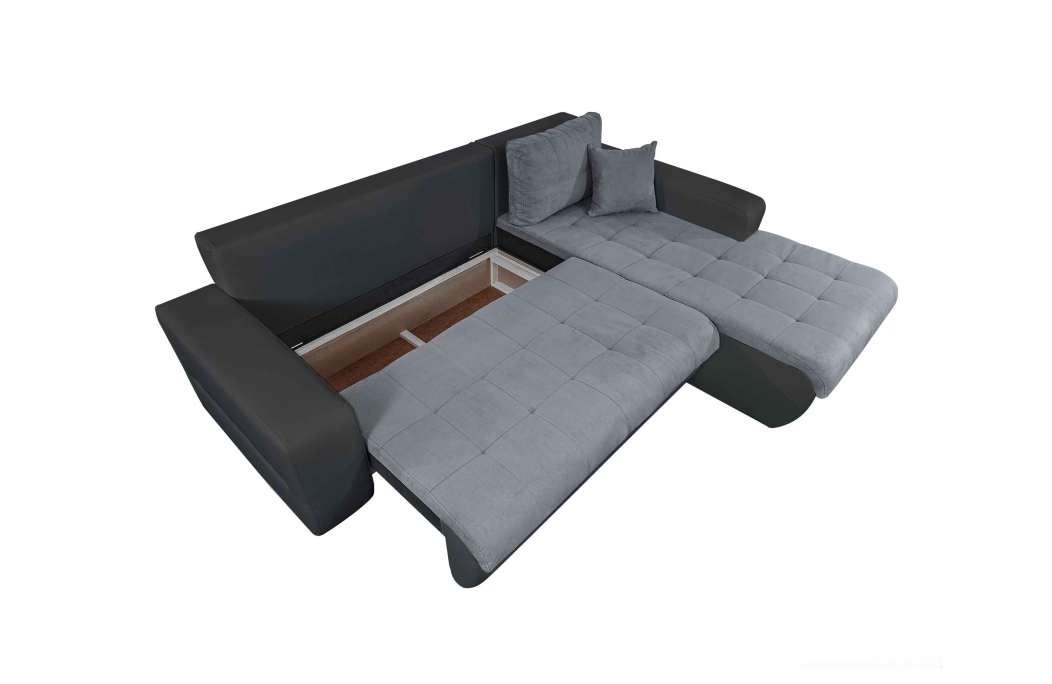 Canapé d'Angle SUZIE Convertible en Simili et Microfibre