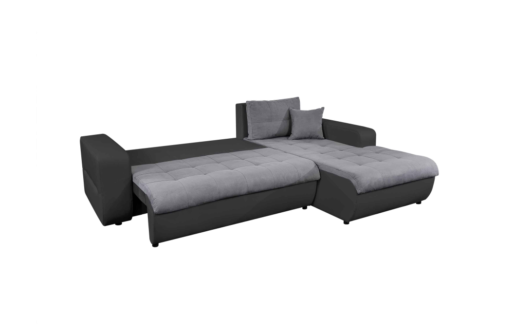 Canapé d'Angle SUZIE Convertible en Simili et Microfibre