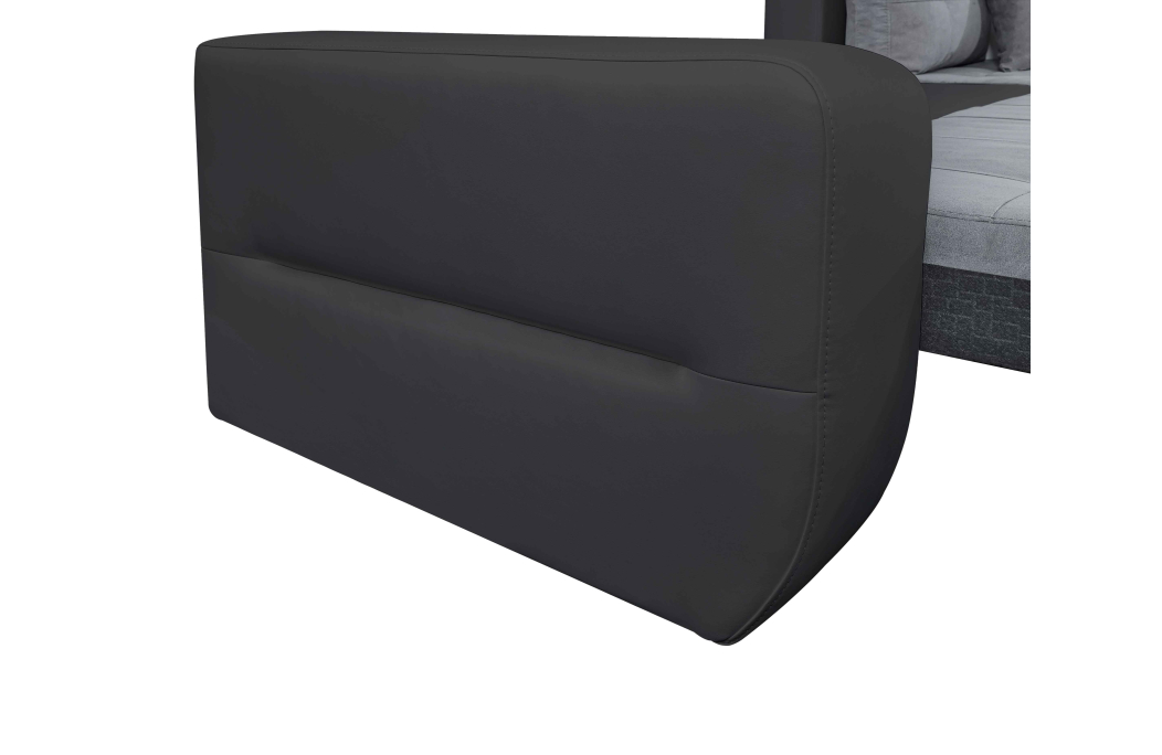 Canapé d'Angle SUZIE Convertible en Simili et Microfibre