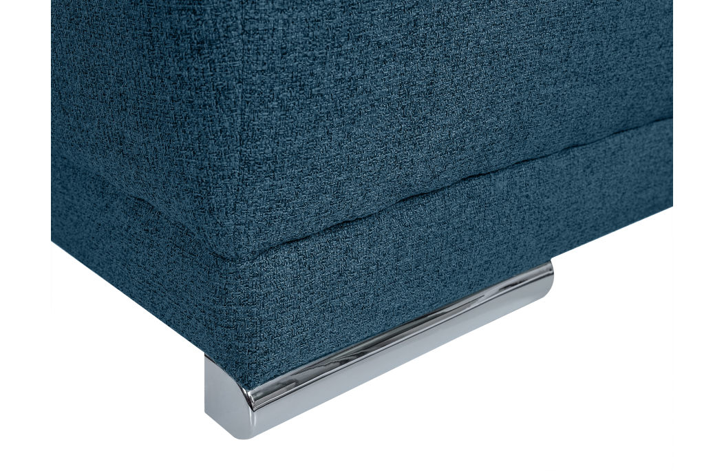 CASSANDRA - Canapé d'angle convertible avec coffre en tissu