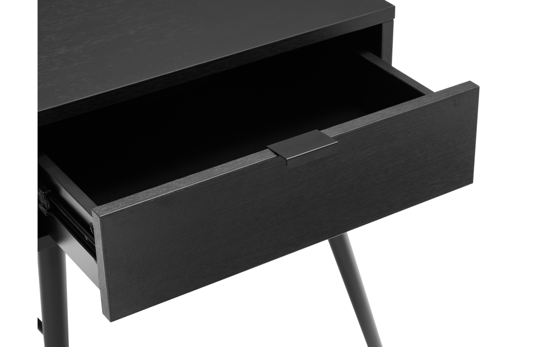 Table de chevet PAYTON avec pieds métal - 45x35 cm