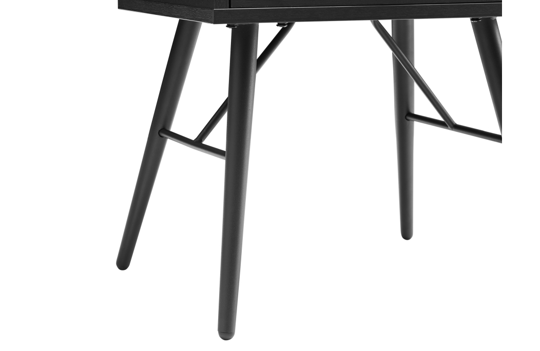 Table de chevet PAYTON avec pieds métal - 45x35 cm