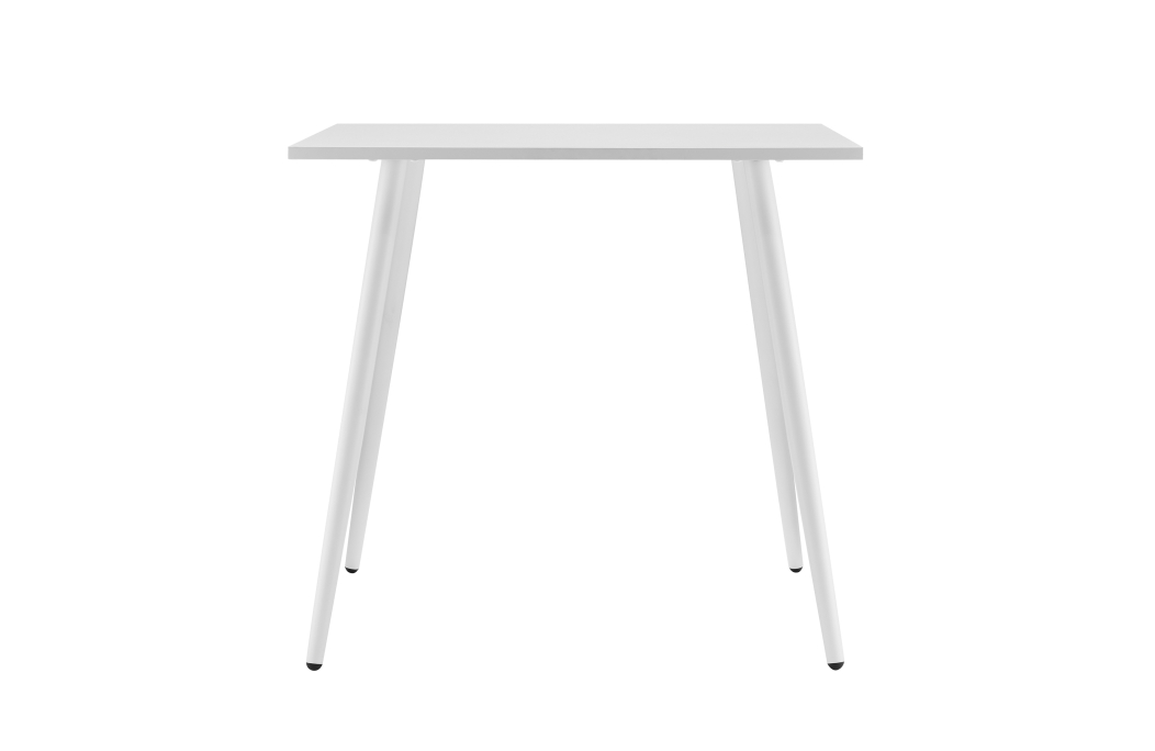 Table à manger carrée SQUARE en métal blanc - 80x80 cm