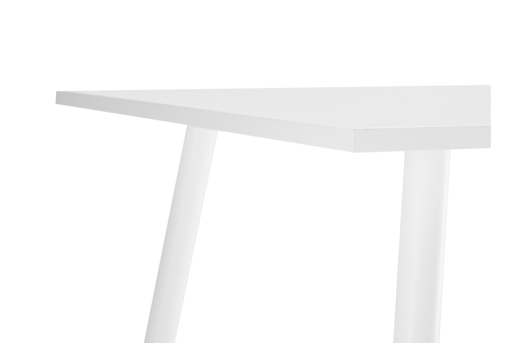 Table à manger carrée SQUARE en métal blanc - 80x80 cm
