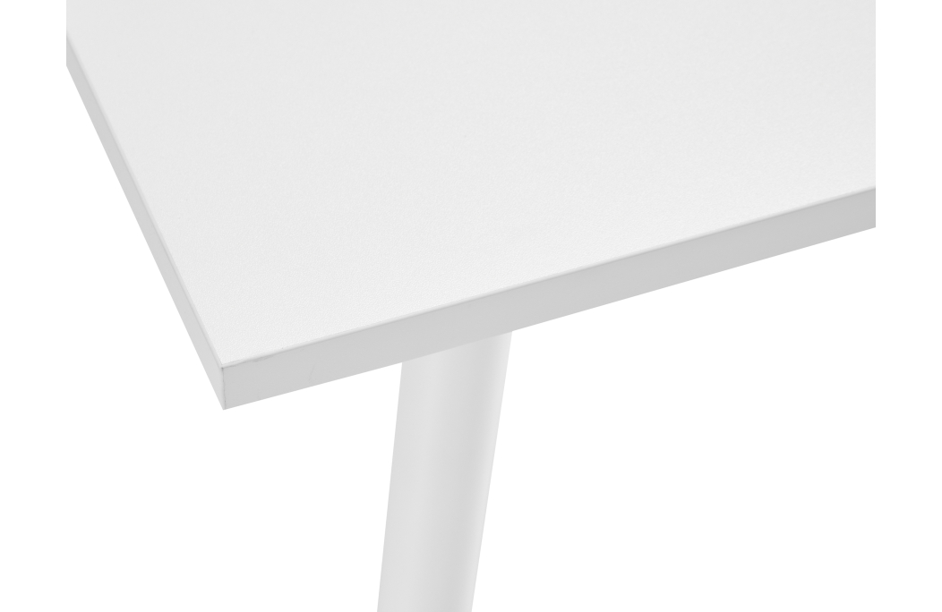 Table à manger carrée SQUARE en métal blanc - 80x80 cm