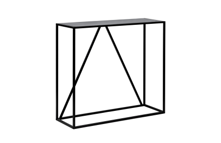 Console FILAR en métal noir - 90x30 cm
