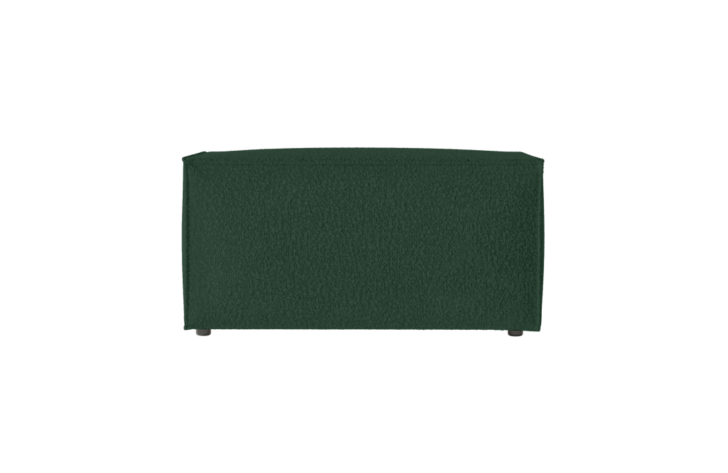 CLARISSE - Pouf en tissu bouclettes