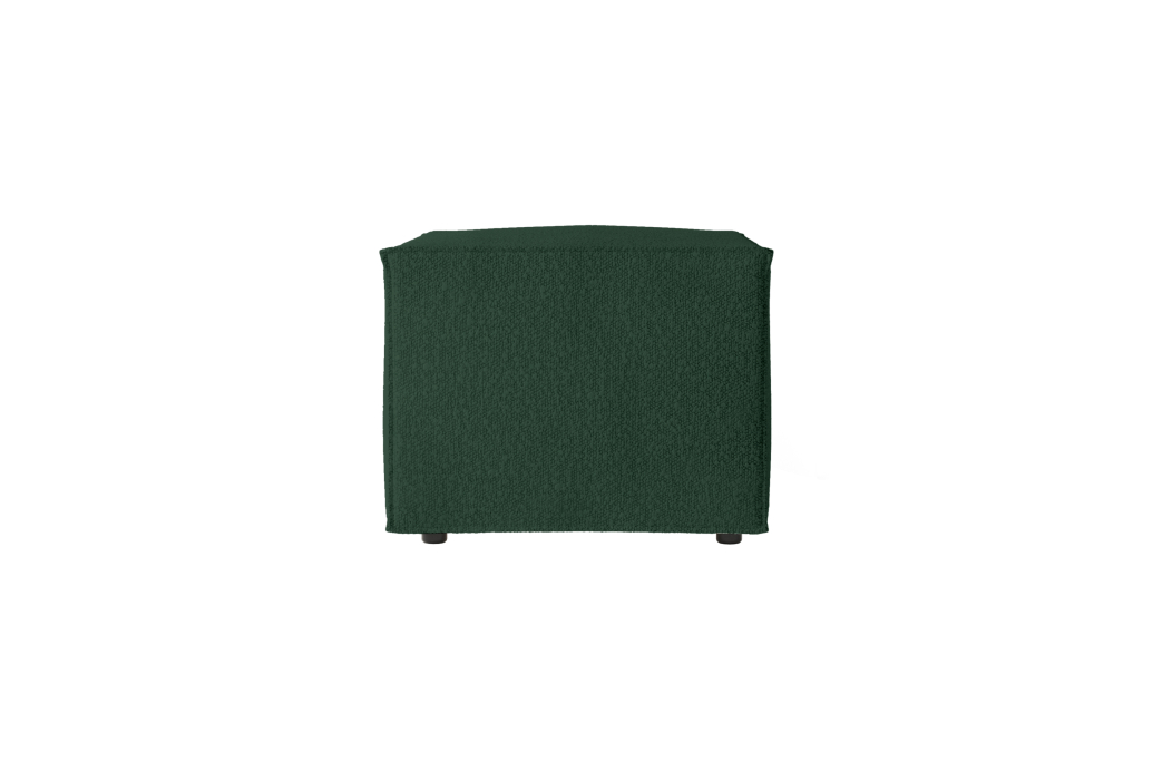 CLARISSE - Pouf en tissu bouclettes