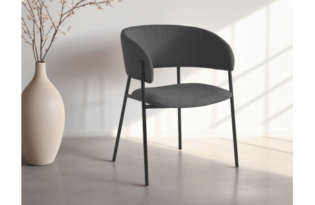 Lot de 4 chaises BOLD en velours côtelé