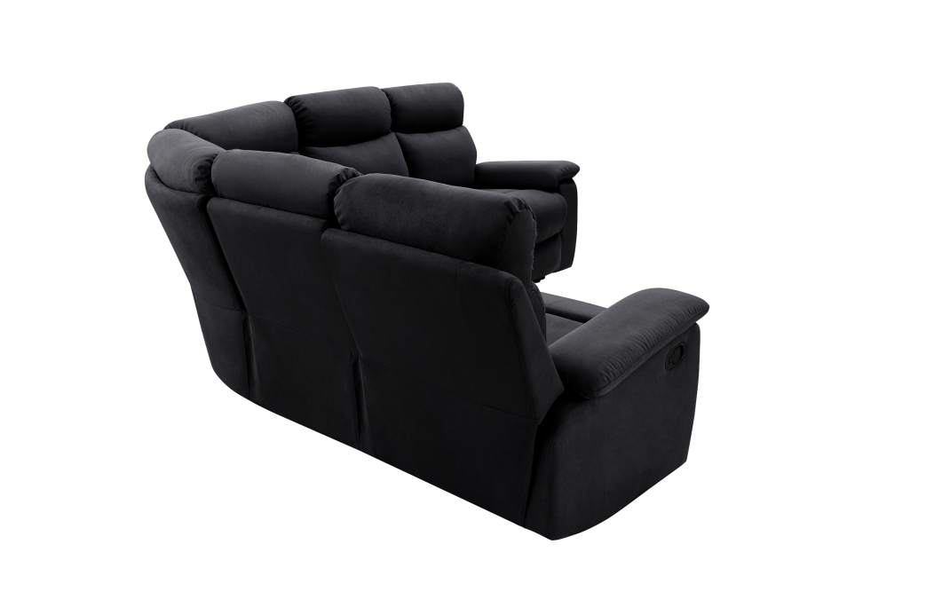 RELAXXO - Canapé d'angle de Relaxation 5 places OSCAR en microfibre