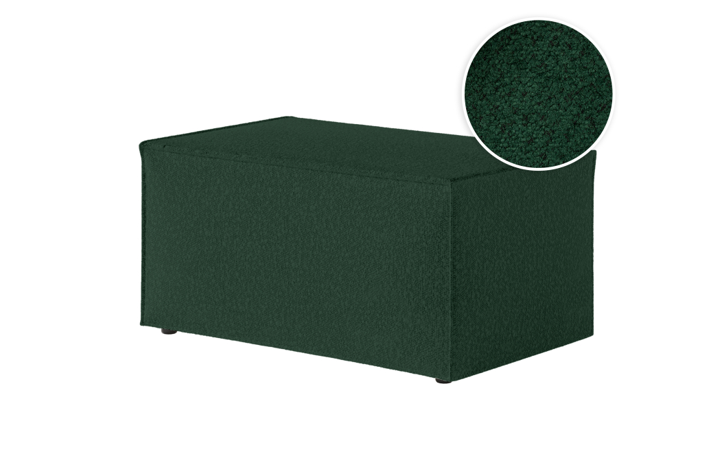 CLARISSE - Pouf en tissu bouclette