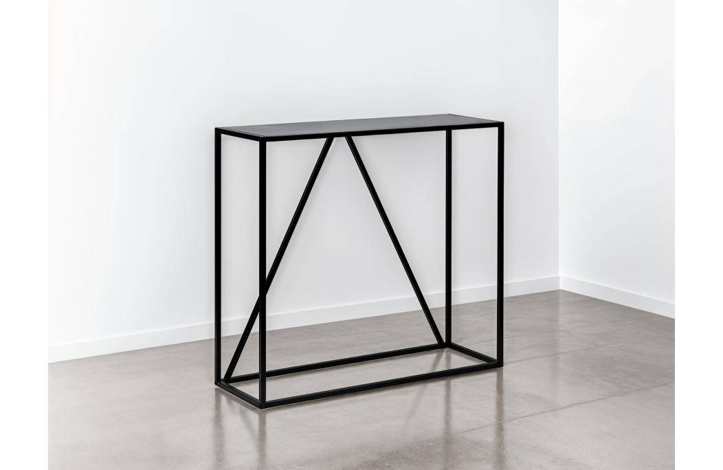 Console FILAR en métal noir - 90x30 cm