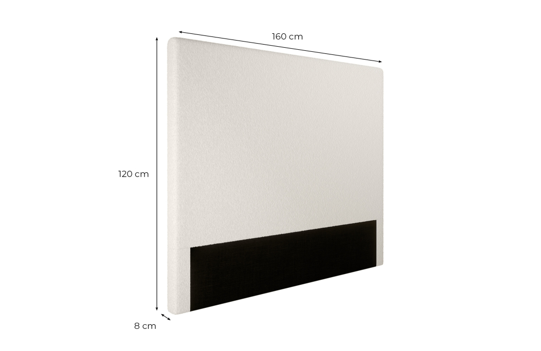 Tête de lit NUMA en tissu bouclette