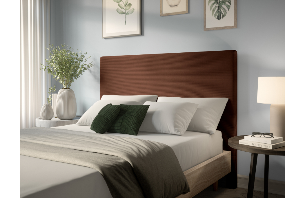 Tête de lit NUMA en velours côtelé