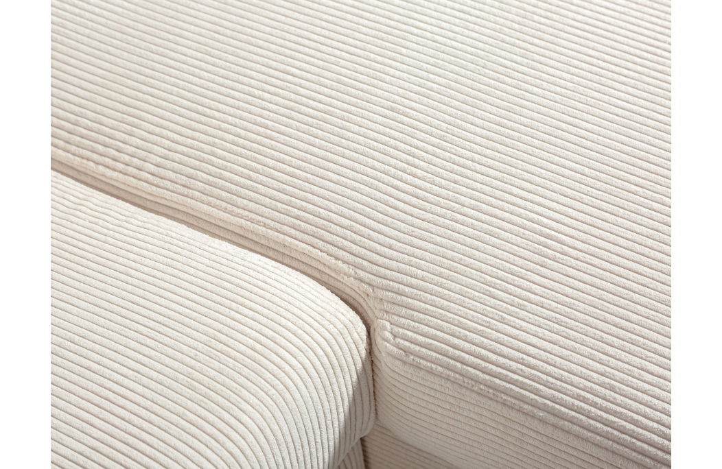 Canapé d'angle MARIA SCANDINAVE réversible convertible avec coffre en velours côtelé