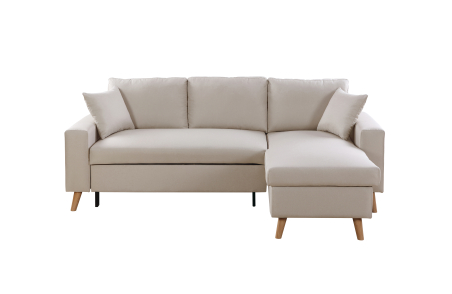 Canapé d'Angle MARIA SCANDINAVE Réversible et Convertible