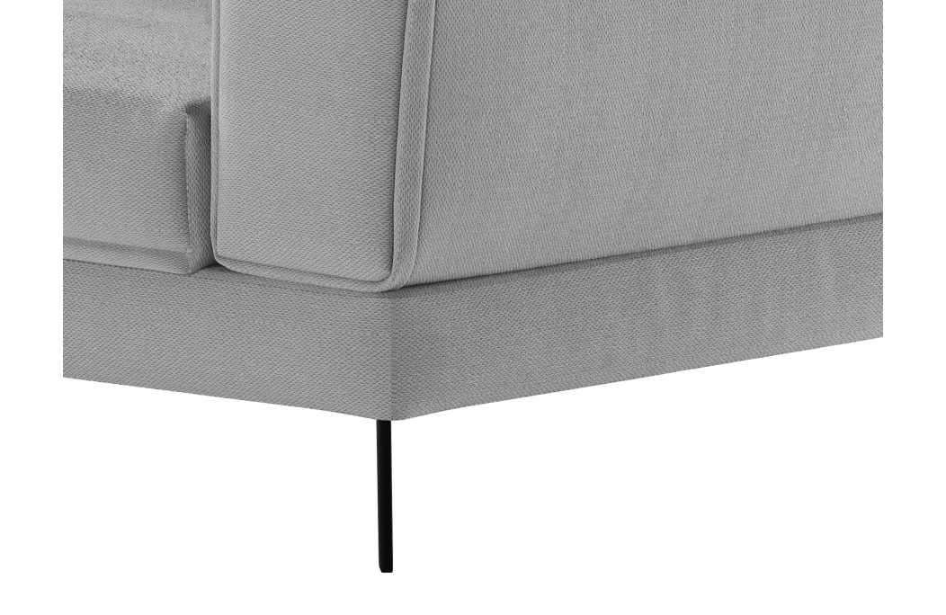 Canapé d'angle INDIA convertible 2 coffres en tissu