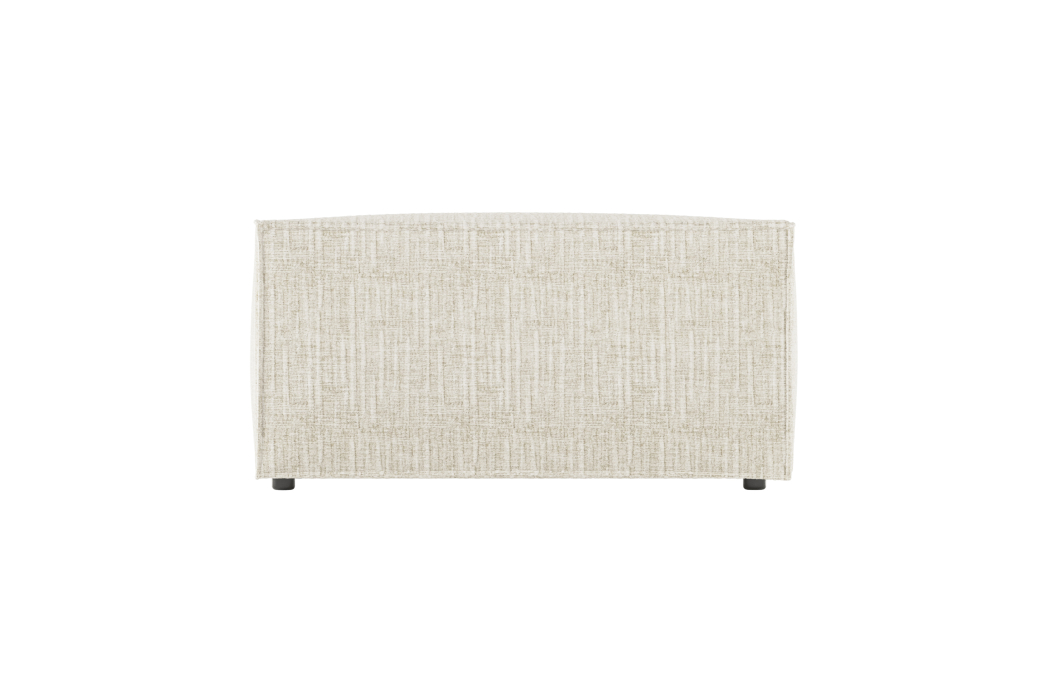 CLARISSE - Pouf en tissu texturé 3D