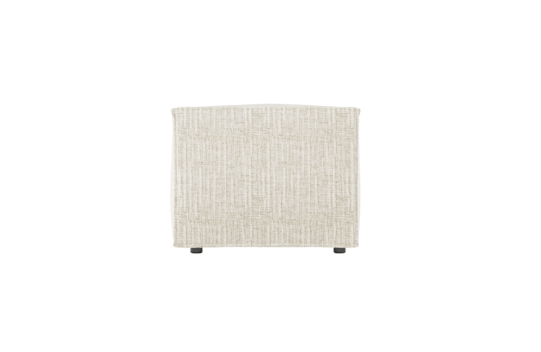 CLARISSE - Pouf en tissu texturé 3D