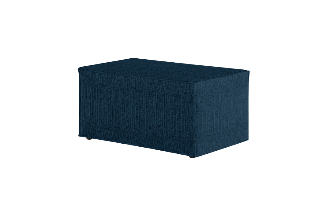PACK CLARISSE - Canapé d'angle convertible réversible avec pouf en tissu texturé 3D