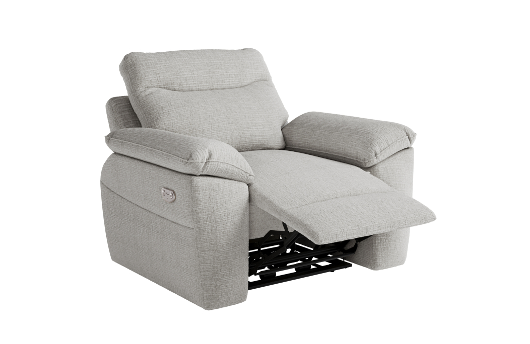 Fauteuil de relaxation électrique ROSS en tissu texturé 3D