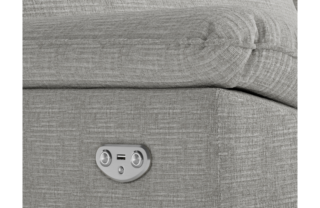 Fauteuil de relaxation électrique ROSS en tissu texturé 3D