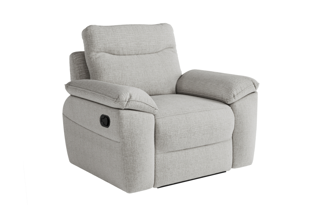 Fauteuil de relaxation manuel ROSS en tissu texturé 3D