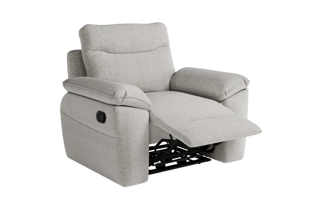 Fauteuil de relaxation manuel ROSS en tissu texturé 3D