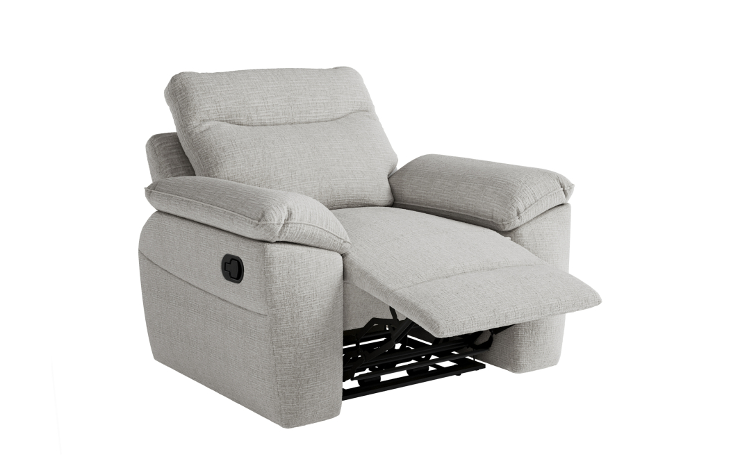 Fauteuil de relaxation manuel ROSS en tissu texturé 3D