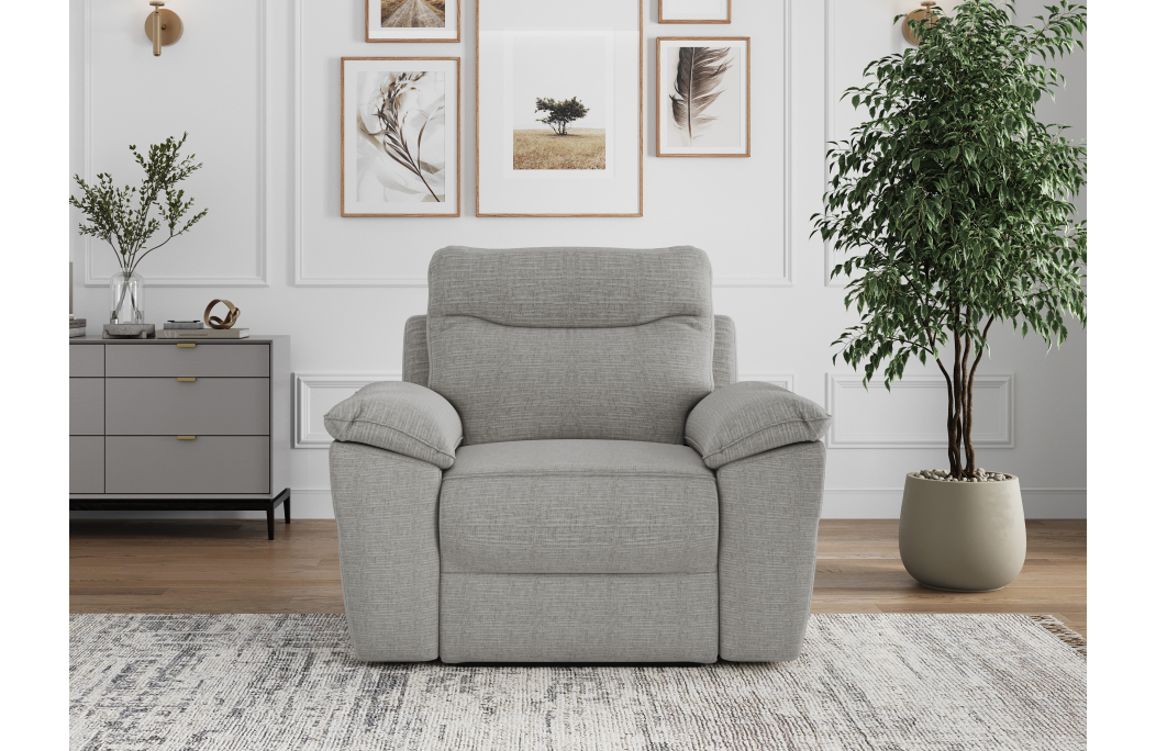 Fauteuil de relaxation manuel ROSS en tissu texturé 3D