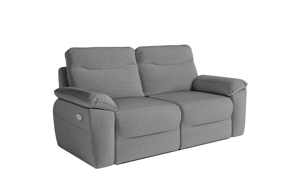 Canapé de relaxation électrique ROSS 3 places en tissu